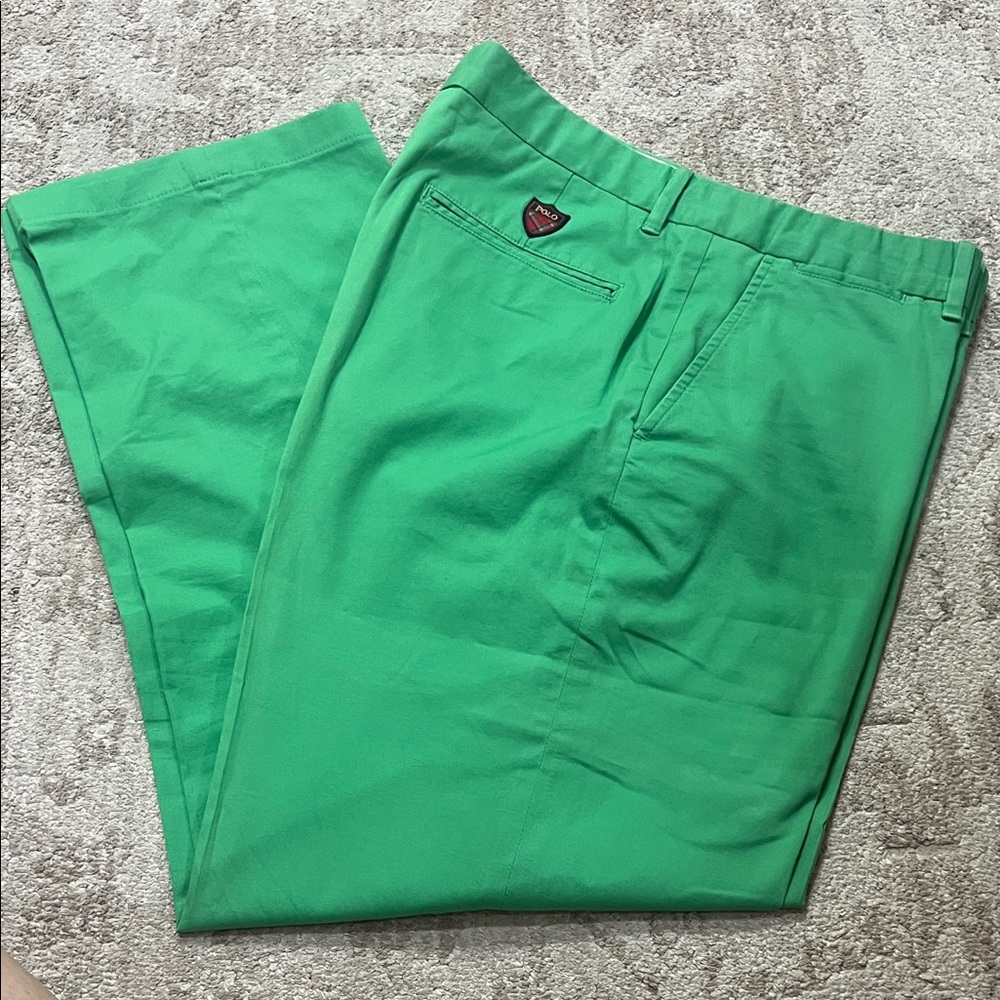 Polo Golf Men's Bright Green Chino Pants